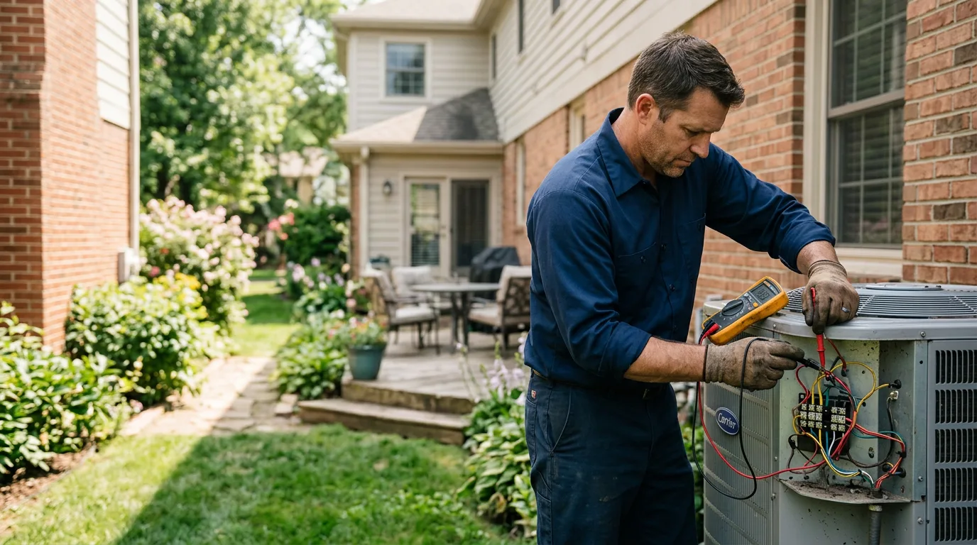 HVAC technician working near Somerville, MA